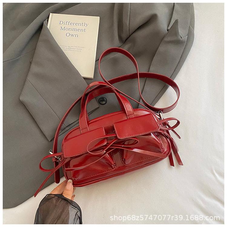 High-end Small Bag Bowling Bag Women's 2025 Summer New Foreign Fashion Versatile One-shoulder Crossbody Handbag