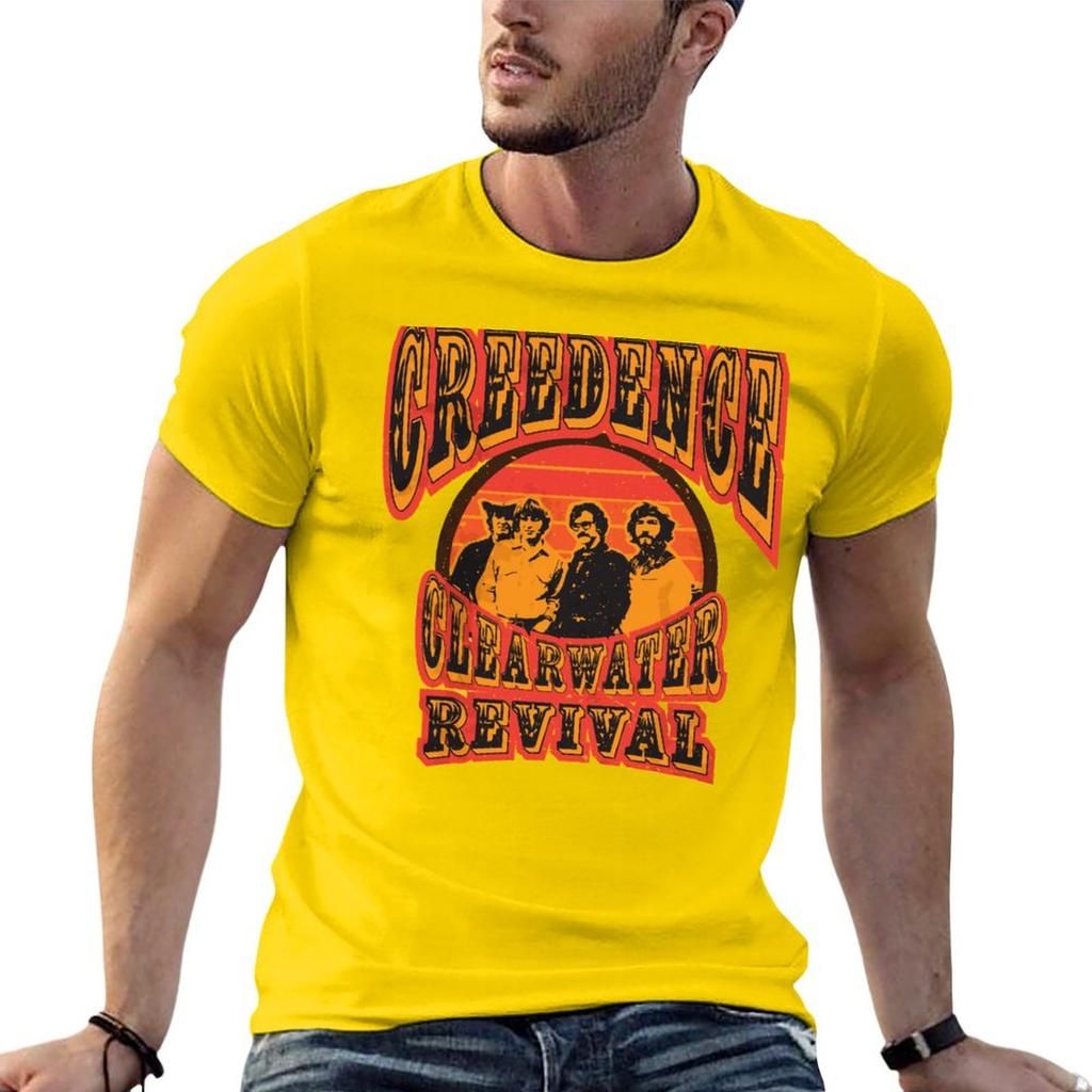 Creedence Clearwater Revival T Shirt T-Shirt New Edition Anime Stuff Oversizeds Mens Graphic T-shirts Funny