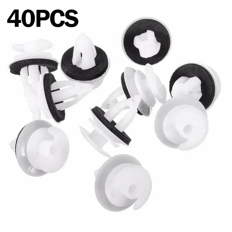 40pcs Auto Fastener Cars Bumper Clips Inner Door Panel Trim Retain Rivet Door Panel Liner For BMW BE36 E38 E39 E46  M5 Z3