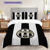 Set tre pezzi Orgoglio Heritage Juventus (1 * copripiumino + 2 * federa, senza nucleo) Copripiumino e federa morbidi e confortevoli