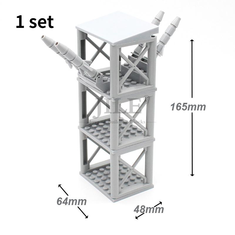 MOC Commando Special Forces Army Soldier Figures Military Base Barbed Wire Weapon Equipment Sandbags Bricks Building Blocks Toys