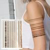 Nuevas Pegatinas Temporales de Tatuaje con Estampado en Caliente de Henna Transfronterizas para Mano, Pie y Brazo