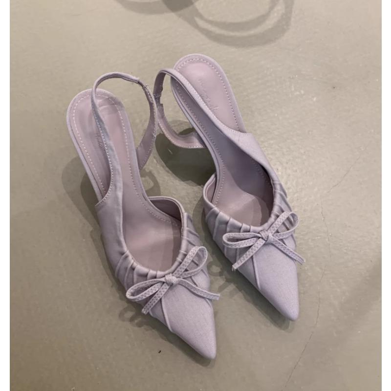2026 Summer High Heel Women Sandals Fashion Pointed Toe Singbacks Shoes Design Style Banquet Party Sandalias Shoes