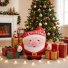 Juguete de Peluche Interactivo de Papá Noel con Sensor de Ritmo Muñeco Suave Relleno para Niños Decoración y Regalo de Navidad