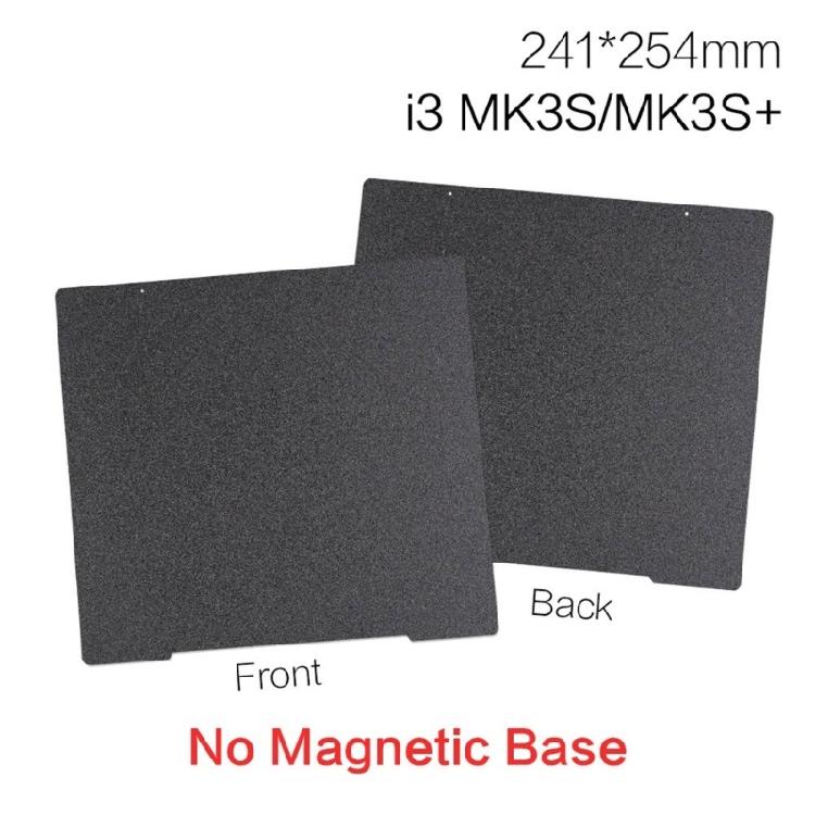 3D Printer PEI Board Stainless Steel Plate for Prusai3 MK3 Film Double Sided PEY PEO Spring Steel Sheet 241x254mm