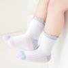 3 Pair/set Kids Socks Elastic Cuffs Breathable Mesh Design for Daily Use 0-5 Years Old Comfortable Summer Footwear