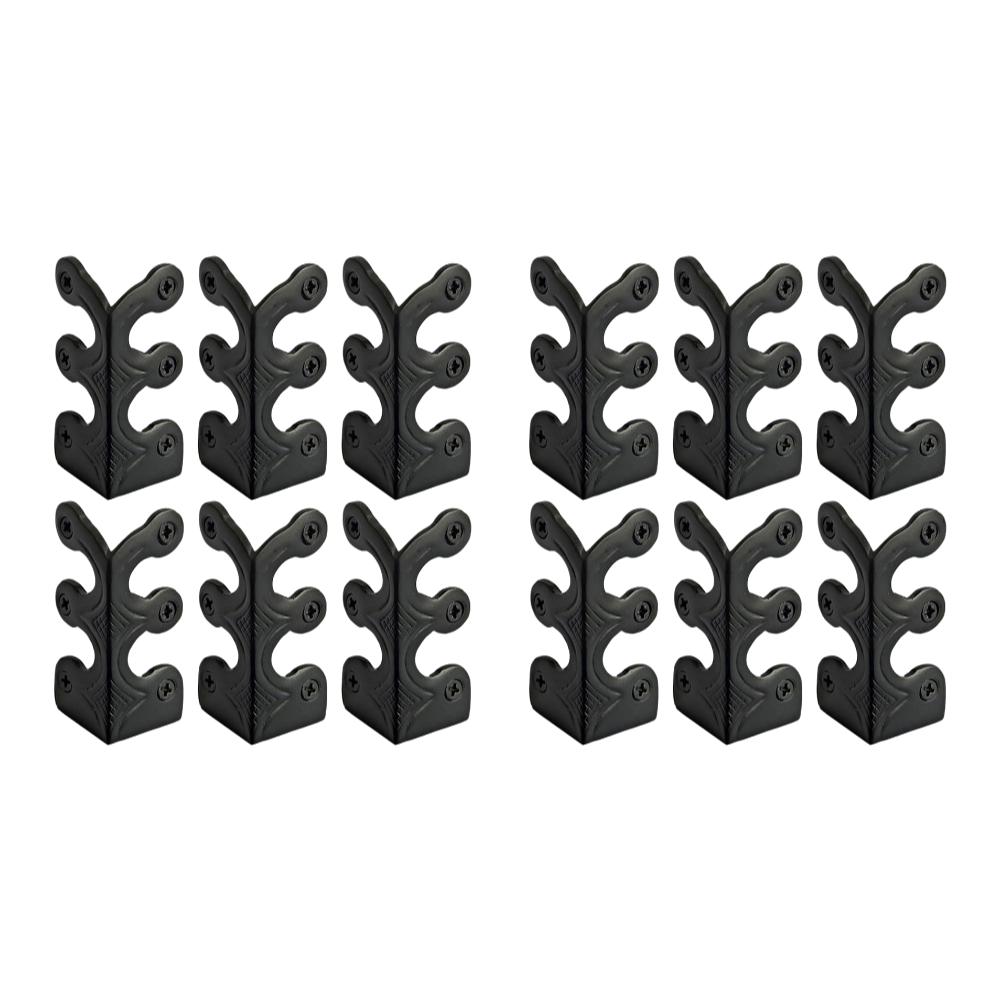 6/12PCS Vintage Metal Corner Protector Iron Skirting Board Corner Protector Decorative Corner Guard Board for Living Room Office