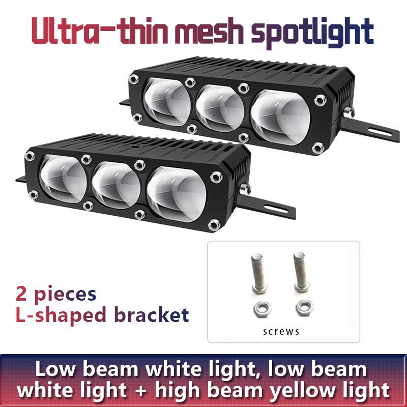 Car Grill Bumper LED Spotlight 160W Hi-Lo Beam Fog Lamps Offroad Driving Light For Motorcycle Pick-up Truck 4x4 ATV Work Lights