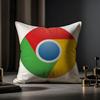 Google Cushion Cover Anti-dustmite Pillowcase Invisible Zipper Silky Short Plush Sofa Cushion Cover