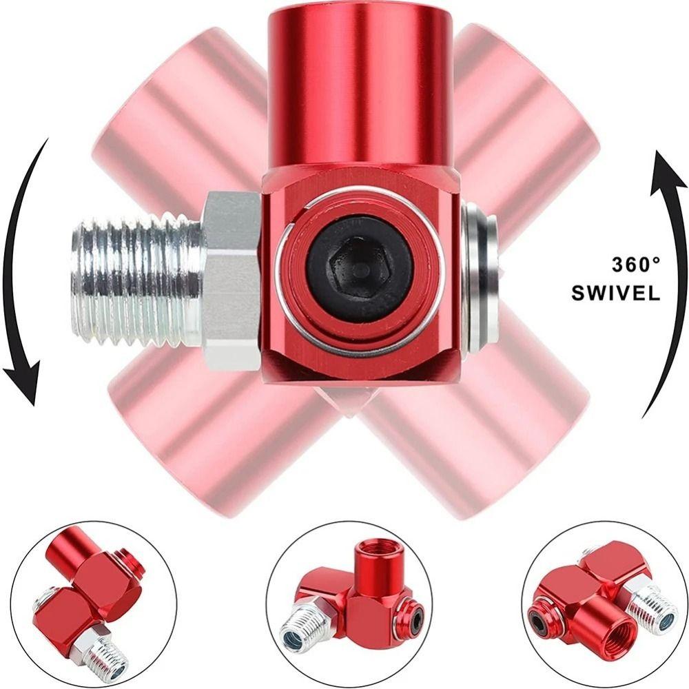 1/4 Inch Pneumatic Fitting 360 Degree Swivel Air Hose Connector New Swivel Fitting