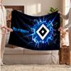 Hamburger SV Personalisierte Fleecedecke Mit Fußballlogo, Benutzerdefinierter Name Text Weich Warm Heimdecke