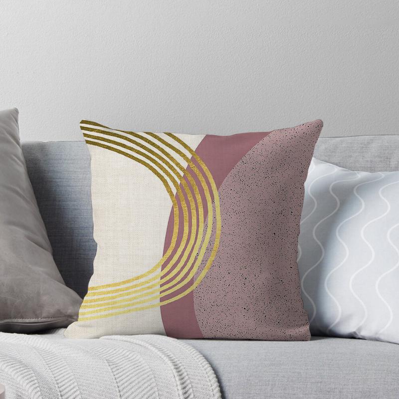 Decorative Home Pillow Case Cushion Covers 45*45 Nordic 40*40 40X40Cm 50X50Cm Irregular Color Block Living Room Boho Geometric