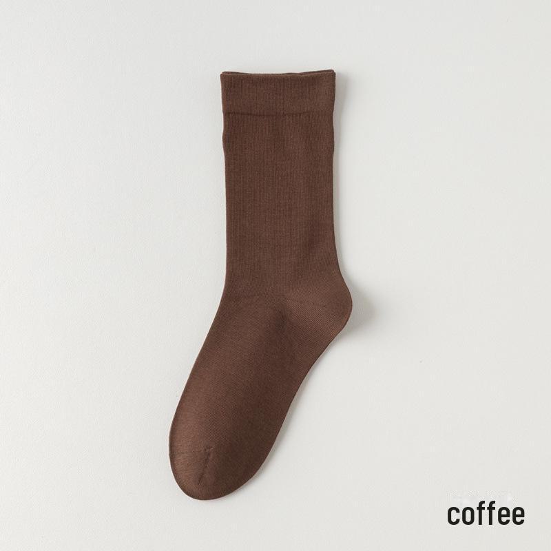 Wadenlange Socken aus Baumwollgarn für Damen – ohne Knochen, vielseitig für alle Jahreszeiten