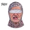 Elastic Polyester Balaclava for Hiking Old Man Ski Mask, Realistic 3D Animal Face Balaclava, Funny Winter Full Novelty Accessories Vacation Cover with