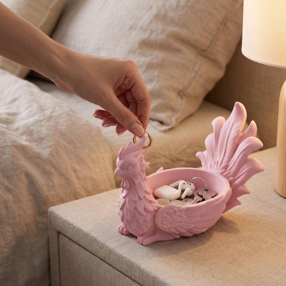 Gifts Deer Jewelry Storage Box 3D Printed Home Decor Desktop Organizer Phoenix Christmas Ornaments Desk Accessory