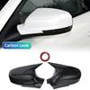 For Mazda 6 2013 2014 2015 2016 Car Rearview Side Mirror Cover Wing Cap Exterior Door Housing Shell Trim ABS Carbon/Black