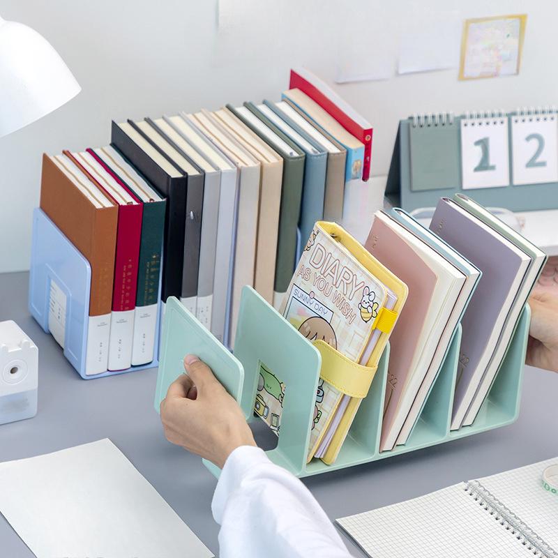 Transparent Book Riser Student Desktop Organiser Divider Shelf Book FileBook Rack Office Data Shelf Baffle