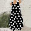 Women's Sleeveless O-Neck Versatile Fashion Dresses 3D Dot Print Streetwear Summer Mini Dress Loose Casual Ladies A-Line Dress