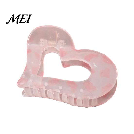 Half Up Hairstyle Clips Heart/Star Shape Hair Claw for Women, Non-Slip Clip Hollow Heart Star Pins Accessories Styling Daily Commuting And Casual