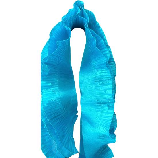 

1M Metallic Ruffle Trim Pleated Lace Trim DIY Sewing Wedding Dress Costume Bag Curtain Crafts Decoration Trimming Fabric синий