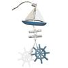 AEE4-Marine Style Wooden Pendant Ocean Wind Crafts Small Innovative Accessory Wall Hanging Decoration