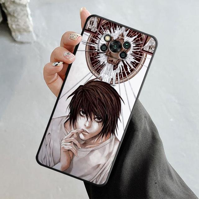 Telefon Fall Für Xiaomi Poco X3 Nfc X4pro M3 C40 Für Mi 12 11 10 10t 8 Note10 Lite 11ultra 11t Pro F1 Anime Death Note L Licht