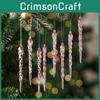 Creative Christmas Acrylic Snowflake Ornaments For Tree Decoration With Transparent And Colored Options