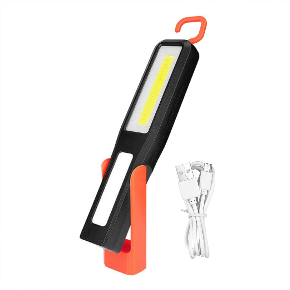 COB LED Work Light Car Garage Lamp USB Rechargeable Flashlight Magnetic Torch Emergency Light Warning Light with 7 Modes