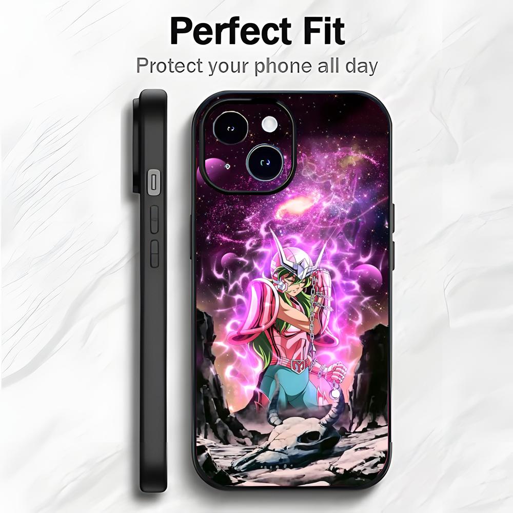 Classic Shonen Japanese Anime S-Saint Seiya Phone Case Phone Case Soft Packaging Lightweight For iPhone17 16 15 14 13ProMax