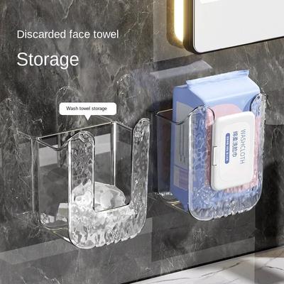 New Tissue Holder Tissue Box Light Luxury Wall-mounted Face Towel Wet Tissue Storage Box Bathroom Wall-mounted Tissue Box