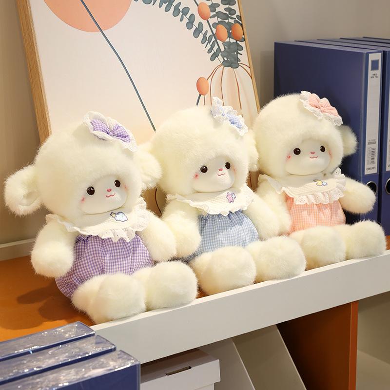 New Cute Park Plush Toy Lamb Doll Girl Sleeping with Doll Comforting Companionship Gift