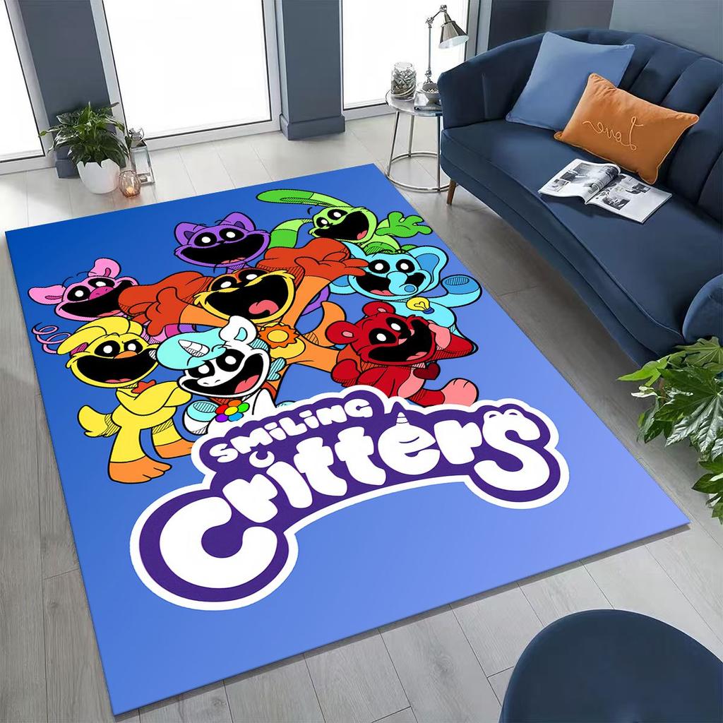 Cartoon S-Smiling C-Critters Craftycorn Catnap Rug for Bedroom Living Room Sofa Home Doormat Decor,Large Kid Non-slip Floor Mat
