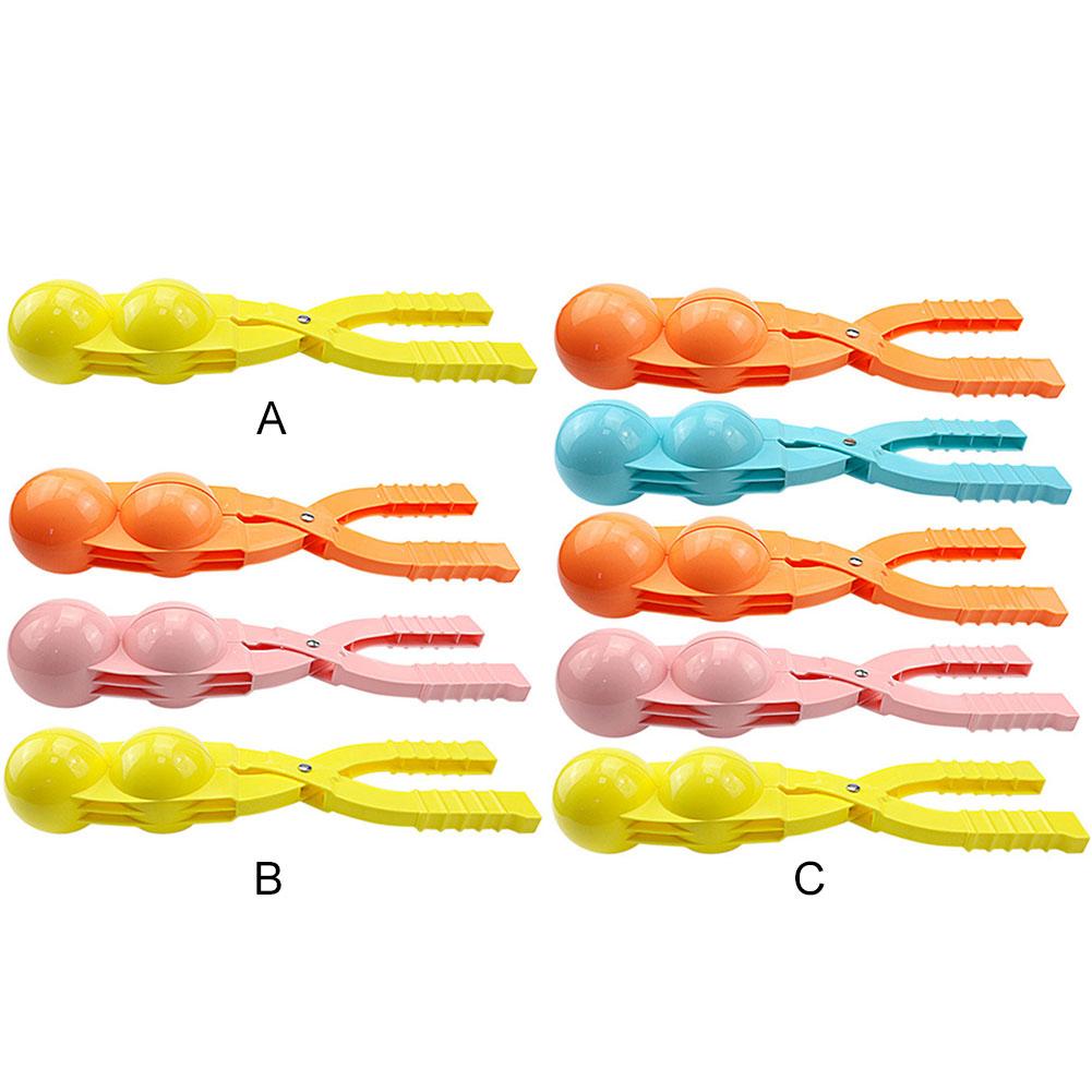 1/3/5Pcs Snow Ball Tongs Multifunctional Snowball Maker Clips Snow Ball Clips Double Ball Sand Mold Tool for Snowball Fight