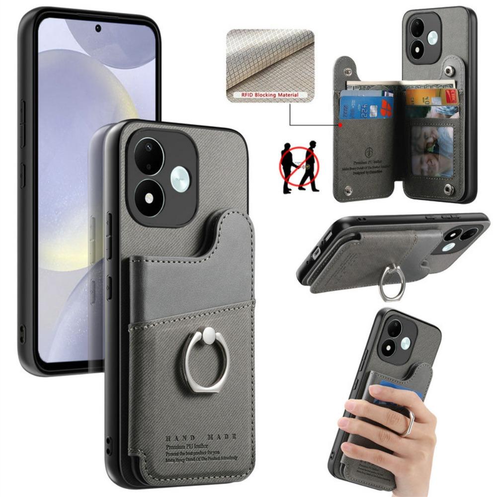 For Redmi Note 17 Pro 5G 2026 RFID Leather Wallet Case for Xiaomi Redmi Note 17 Pro Max Case Note 17 17Pro Back Funda