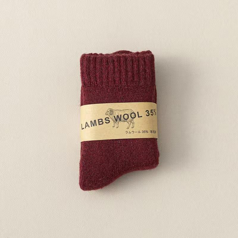 Barn Ullstrumpor Barn Pojkar Flickor Mjuka termostrumpor för baby Mode Enfärgad Barn Höst Vinter Cashmere Plyschsocka