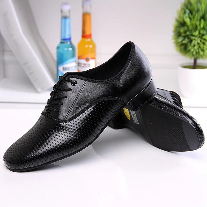 Leder Herren Tanzschuhe Sport Platzschuh für Herren Erwachsene Weiche Tanz Latein Schuhe Moderne Walzer Herren Sneaker Erhöhen