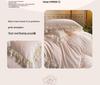 G5Z Princess Milk Velvet 4-Piece Set: Extra Thick French Lace Bedspread & Fitted Sheet