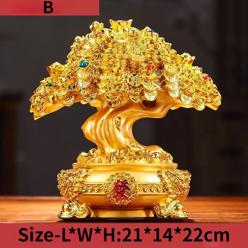 Fate Tree Money Tree Opening Gift Room Wealth Attraction Decoration Artwork Shop Office Decoration