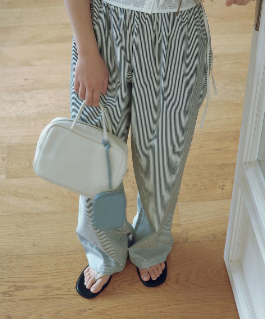 Yulago Stripe Banding Strap Pants
