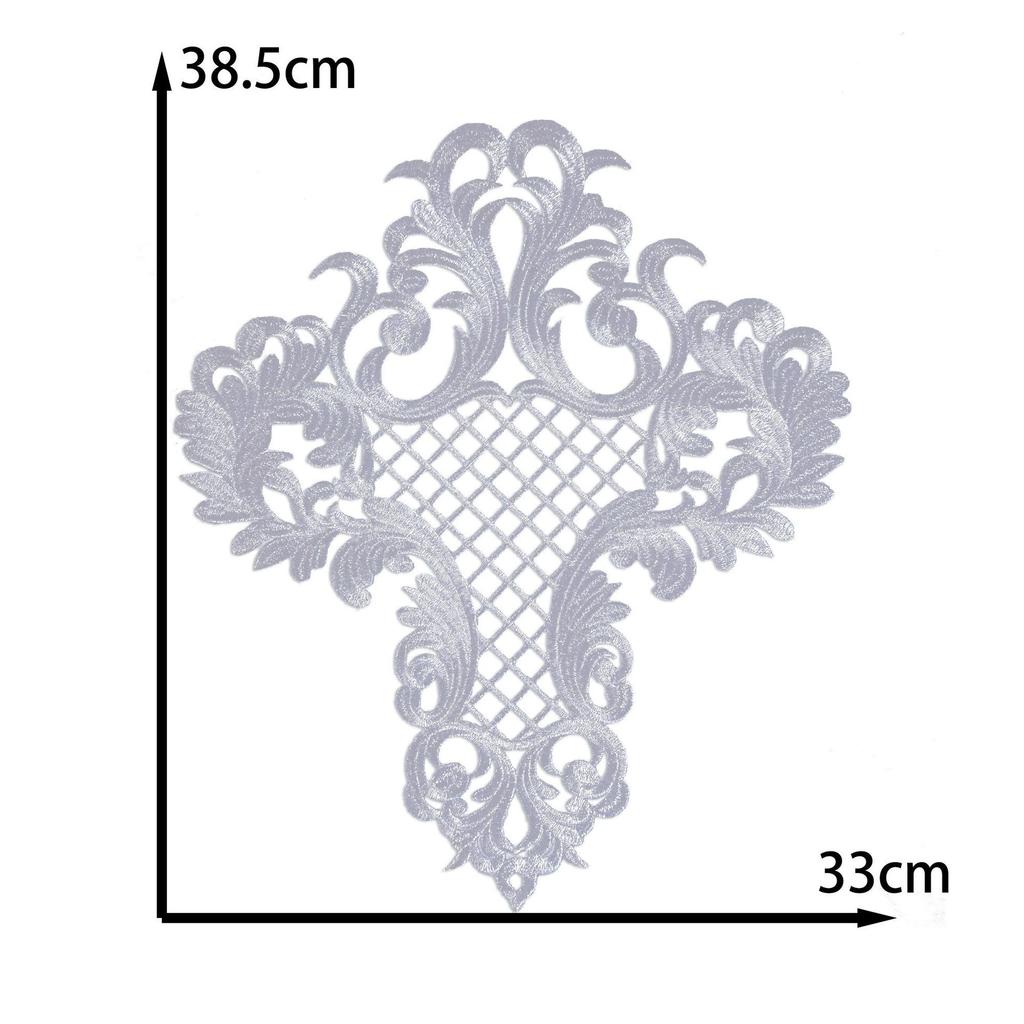 Pattern Embroidery Cloth Sticker Stage Ancient Costume Opera Decorative Dress Hot Stamping Cloth Sticker Diy Handmade Clothing Accessories