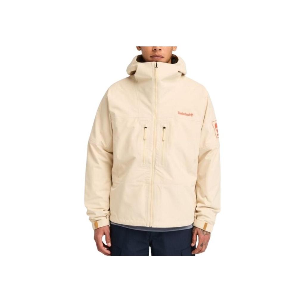 Timberland Outdoor Single-Layer Hooded Waterproof Windbreaker Men Jackets Light-Brown A41SF-EFL