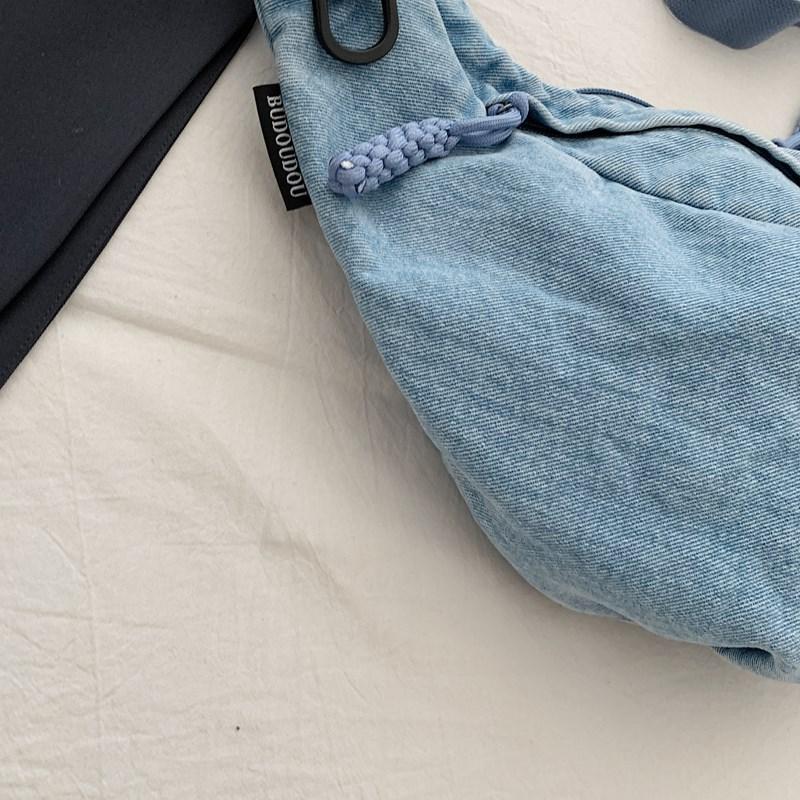 Light Denim Small Bag Women's Shoulder Crossbody Bag Commuter Dumpling Bag