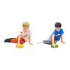 1:64 Boy with A Toy Car Tiny People Model Miniature Painted Figure Crafts for Scenery Landscape
