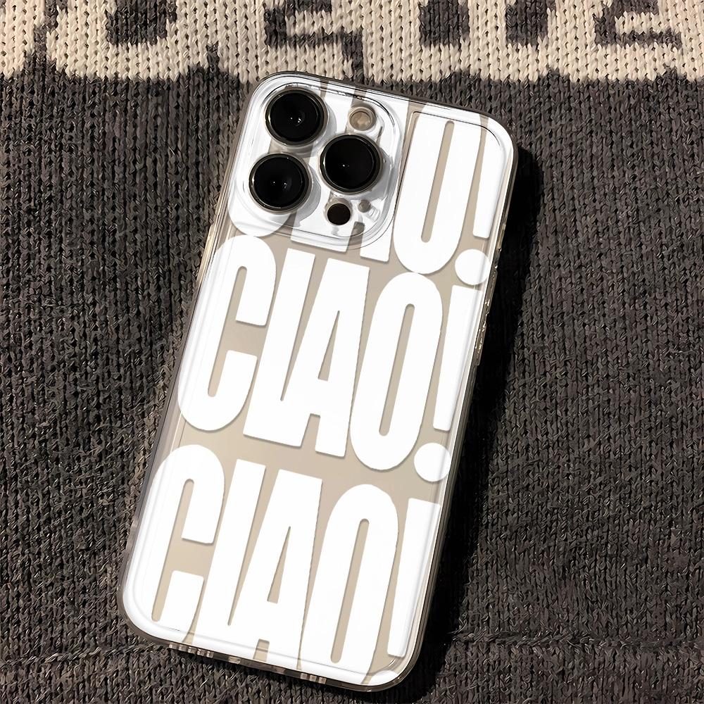 

CIAO Style Phone Case For iPhone 17e 17 16e 16 15 14 13 12 11 Mini Air Pro Max X XR XSMax 7 Plus Transparent Soft Back Cover iPhone 12