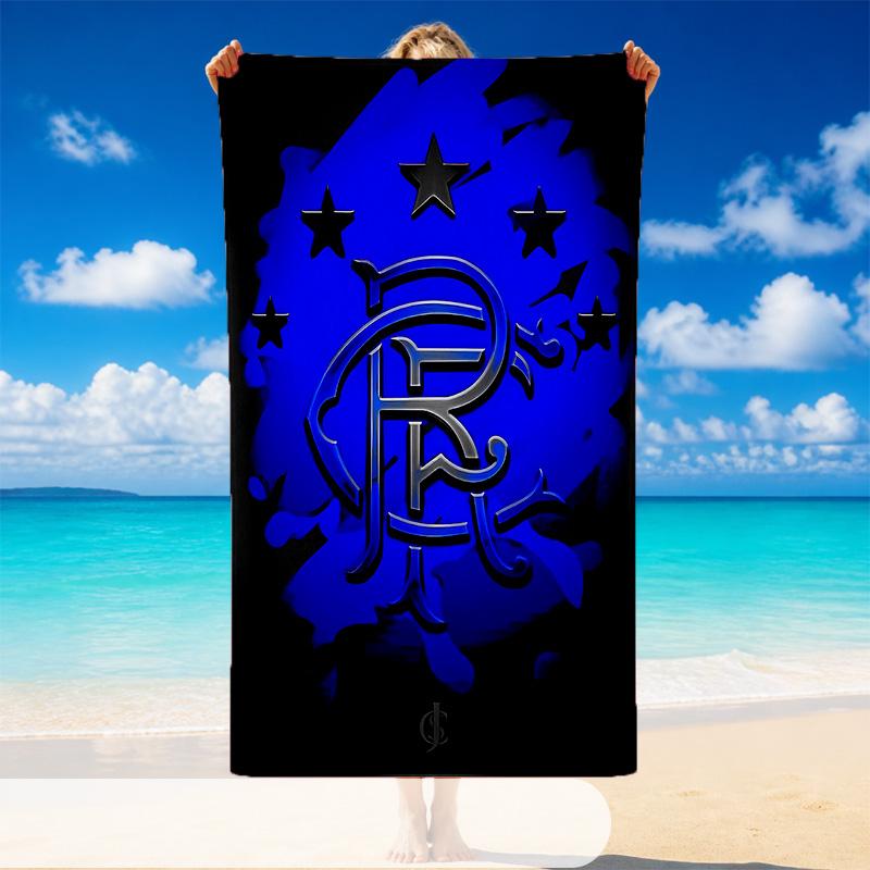 Quick Dry Beach Towel Rangers FC Pattern, Lightweight Absorbent Towel for Pool Beach Vacation Use