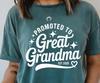 Promoted To Great Grandma Shirt, Grandma Est 2026 Announcement Tee, Great Grandmother Gift, Great Grandparents Baby Reveal, Nana Gigi 2026