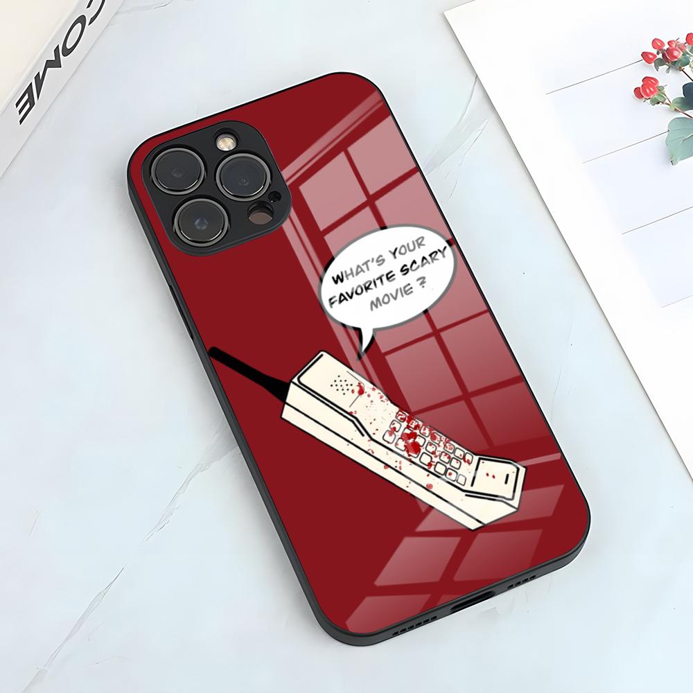 Ghost Face Scream Phone Case For IPhone 17 Pro Max 15 Pro 16 14 Plus 12 13 Mini 11 Pro Shockproof Glass Cover