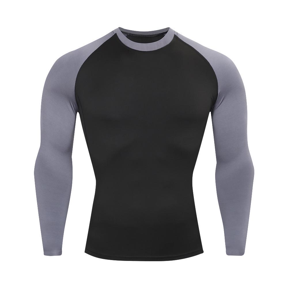 Men's Breathable High-Elastic Quick-Drying Long Sleeve Sports Tights