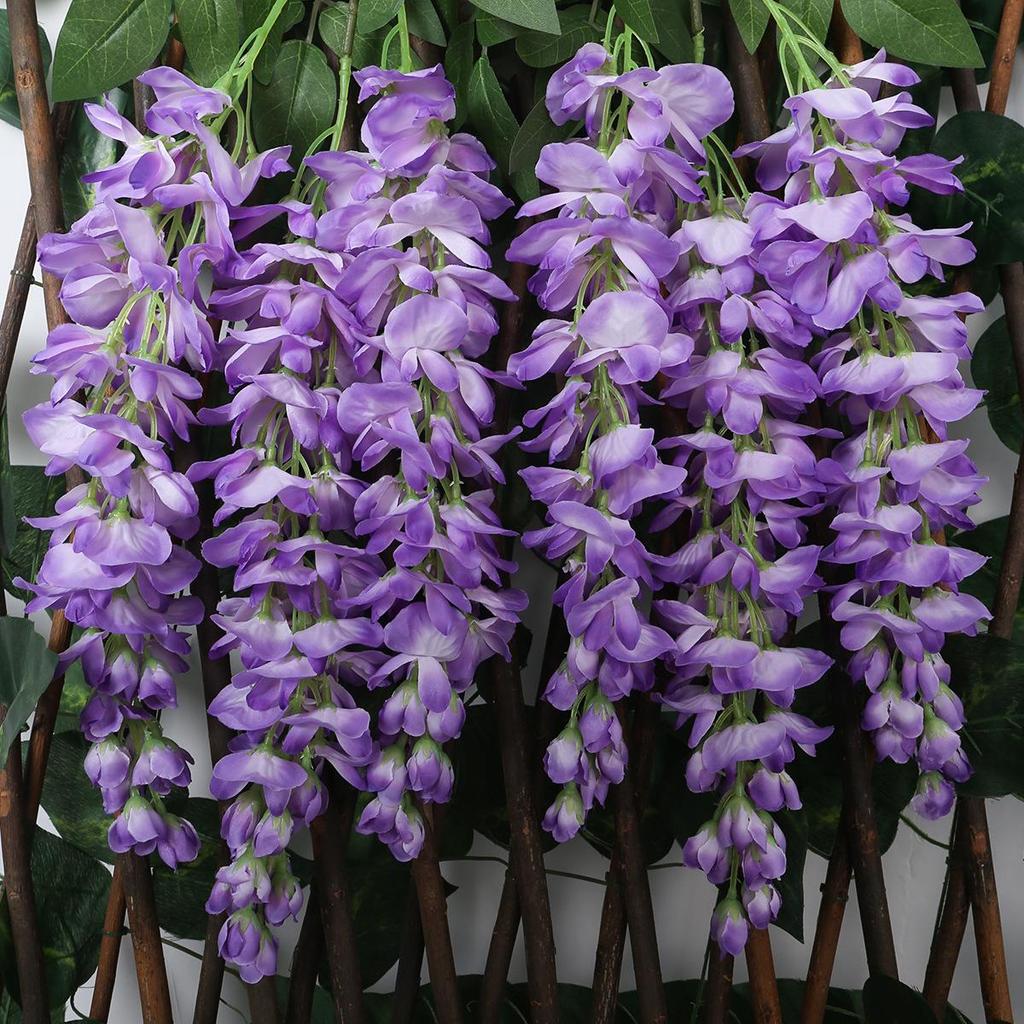 Ailanthus Wisteria Silk Vine - Artificial Hanging Flowers for Wedding & Photography Decor