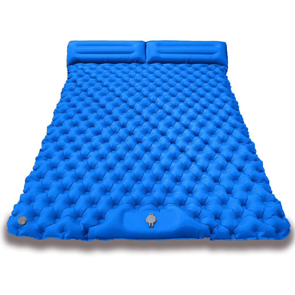 Ultralight Portable TPU Inflatable Camping Pad - Moisture-Proof, Single/Double, Foot-Press Design